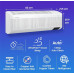 Air Conditioner: Samsung 1 Ton 3 Star (5-in-1 Convertible Wind-Free Cooling, 2023 Model, Stabilizer Free Operation (100-290 V Range), AR12CYLAMWK) Inverter Split AC